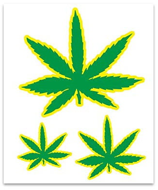 4R Quattroerre.it 6022 Aufkleber Marijuana, 10 x 12 cm