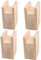 BQLZR Lot de 4 rehausseurs de meubles en bois de 10 x 7 x 13,5 cm pour table de bureau ou lit de 4 cm avec pieds rainurés jusqu'à 10 cm