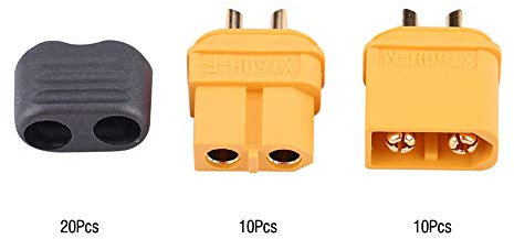 Dilwe 10 Pares XT60 Conectores Macho Hembra Enchufes con Sheath Housing RC Accesorios