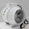 6 inch 150 mm Inline Fan Bathroom Powerful Intake for Grow Room Circulation Extractor Fan with UK plug