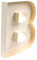Handmade Crafts DIY Dekorativer hohler Buchstabe B, Hohlbriefkasten A-Z
