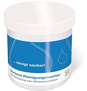 Gerland Reinigungsbecher - für Reinigung von Otoplastiken/Ohrpasstücken von Hörgeräten