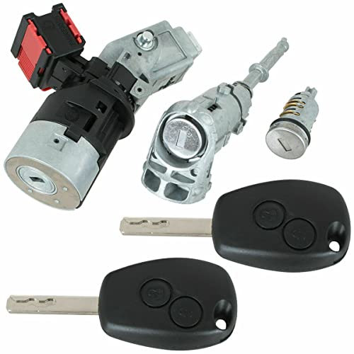Neiman Contacteur Démarrage Barillet Serrure Antivol de Direction avec 2 Clés compatible pour KANGOO MASTER III MOVANO B - 806012544R