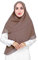 Lina & Lily Premium Chiffon Damen Muslim Hijab Kopftuch Schal Quadrat 145 x 145cm (Khaki)