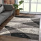 SANAT Teppich Vintage - Modern Teppiche für Wohnzimmer, Kurzflor Teppich in Grau - Mehrfarbig, Öko-Tex 100 Zertifiziert, Größe: 200 x 290 cm