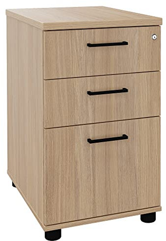 Standcontainer Optima 60 cm tief Bernsteineiche Container Büro