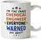 MUGFFINS Tazas para INGENIERA QUÍMICA - En Inglés - Everyone warned you about - 11 oz / 330 ml - Regalo original y divertido