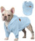 meioro Sweater für Hunde Kapuzenpullis für Haustier Warme Hundebekleidung Puppy Einfarbiger Hundepullover Süße Winterjacken Geeignet für kleine und mittlere Hunde French Bulldog (XS, Hellblau)
