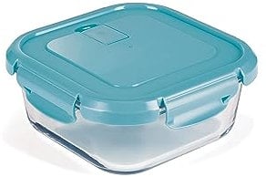 nutrifresh Airclip 750ml - Glass Food Container with Lid - Airtight Glass Meal Prep Storage Container - Leak Proof & BPA Free