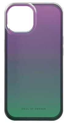 IDEAL OF SWEDEN Durchsichtige Handyhülle mit erhöhten Kanten und Nicht vergilbenden Materialien, fallgetesteter Schutz mit transparentem Finish, kompatibel mit iPhone 15 (Fluorite Ombre)