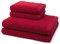 Möve - Superwuschel - 2 X Handtuch 2 X Duschtuch - im Set - Baumwolle (4er Set Ruby)