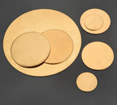 4 pièces φ30mm×3mm H62 Laiton rond Plaques, plaques rondes, plaques circulaires