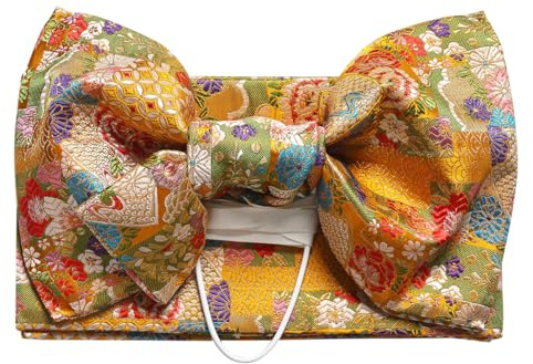 CAMDOM Kimono tradizionale giapponese pre-legato fiocco Sakura Obi cintura Sash Yukata Robe Accessori