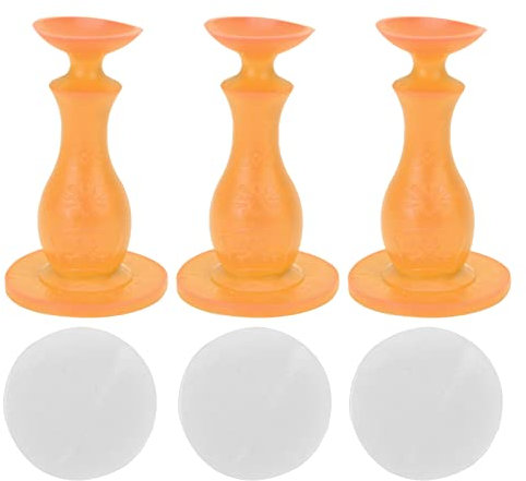 3-teiliger Stopper für Frontlader-Waschmaschinentür und Geschirrspüler-Türstopper, Frontlader-Waschmaschinen-Türhalter, Stütze aus Gummi für Den Familiengebrauch, Türstütze, Hält die(Orange)