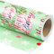 RUSPEPA Wende-Geschenkpapier für Weihnachten – Mini-Rolle – 43,2 cm x 10 m – „Happy Holiday“-Schriftzug mit Weihnachtskugel-Design für Weihnachten, Feiertage, Partys