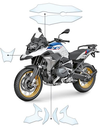 Steinschlag Lackschutzfolie Kratzschutz Transparent geeignet für BMW R1250GS 2019+
