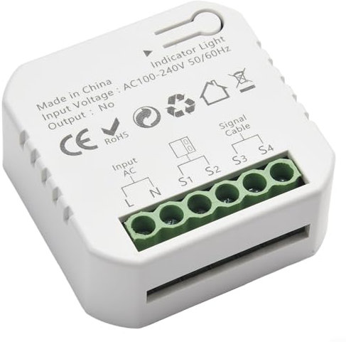 per 1/2/3Pcs 1Pcs Smart Garage Door Opener 46 * 46 * 18mm, AC 110-240V/ 50/60Hz, per TUYA Smart Garage Door Opener, per telecomando ZIGBEE (3 pezzi)