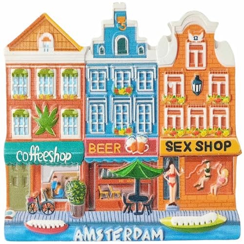 Amsterdam Netherlands Refrigerator Magnet Tourist Souvenir 3D Fridge Decoration Craft