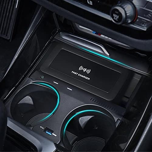 Yurefax Suitable, for BMW, X3 X4 2019 2020 Car QI Wireless Charger Charging Plate Mobile Phone Holder Accessories Charging Plate Panel