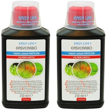 Easy Life EasyCarbo 2er Set – 250 ml Kohlenstoffdünger für Aquarienpflanzen, fördert gesundes Pflanzenwachstum, einfache Dosierung, hochwirksame Pflege für sattes Grün
