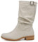 IF Fashion Stivali Stivaletti da Donna Biker Motociclista Traforati Primaverili Estivi Con Fibbia YL205 beige N.36