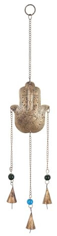 BUTLERS (6 Stück Hängedekoration Fatimas Hand 55cm Eisen Bali Anhänger Wanddekoration Glücksbringer | Dekoration Meditation, Zen Garten, Yoga, Feng Shui | Deko-Figur Wohnzimmer, Bad