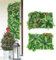 Wandpaneele, Künstliche Pflanzenwand Paneele 60x40cm - 2 Stück Wall Panels mit Blättern für Innen & Außen | Kunstpflanzen Wanddekor, Balkon, Hochzeit, Wohnzimmer | Einfach Schneiden & Montieren