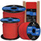 Abma Cord Paracord 3mm 15M 100% Nylon Seil Paracord 425 Typ II Schnur mit 3 Kern für Basteln, Camping, Survival - Max. 192kg (425lbs) - Rot