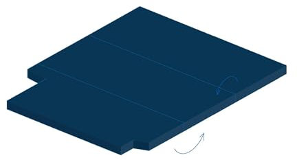 Camporan Faltmatratze Custom 2014-2023, robust mit hoher Dichte, Dunkelblau, abnehmbar und waschbar (158 x 200 cm Tourneo 2014)