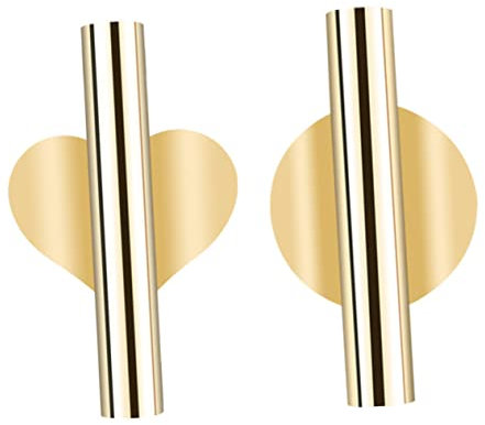 MAGICLULU 2stücke Wandblumenröhre Aus Metall Wandblumen-metallvase Wandblumenhalter Für Blumenarrangements Wand-metallblumen-vase Für Hausdekoration Wand-Metall-Blumen-vase