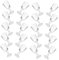 Kisangel 20pcs Mini Wine Goblets Toy Goblets Miniature Cups for Dolls House Decor