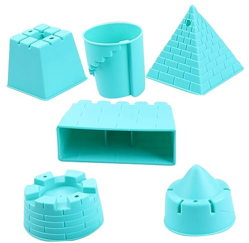 YARNOW 6er Set Sandburg Werkzeuge Zum Sandabbau Lustiges Zufällige Farbe