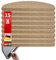 etm Original Stufenmatten Treppen-Teppich 15er Spar Set 20 Farben und 20 Modelle zur Auswahl Natur 65x23,5 cm Kalkuta