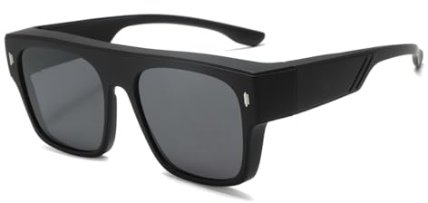 Farrobor Sovraocchiali da Sole per Uomo Donna - Polarizzati Occhiali da Sole Laterale Protezione da UV400 Guida