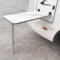 Nordivo Wandklapptisch für Wohnmobile,Wohnmobiltische Klappbar,klappbarer Wandtisch,80-cm RV-Klapptisch mit Mehrschichtiger Holzplatte,höhenverstellbar,für Wohnmobil-Camping(White)