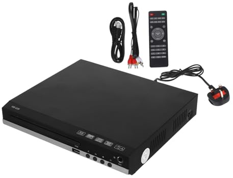 TOGEVAL Home Dvd Player Recorder Mini Digital Disc Player Region Free with 229 Uk Plug for Home Entertainment and Smart Tv Compatibility