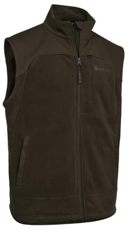 Deerhunter Muflon Pro Fleece Waistcoat | Hochwertiges 250 g/m² Anti-Pilling-Fleece. Strapazierfähige Besätze an Schultern. 1 RV-Brusttasche und 2 RV-Schubtaschen.