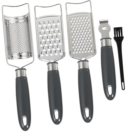 BEBEMOKO Manueller Gemüseschneider Mehrzweck Küchenreibe aus Rostfreiem Praktischer Handheld Gemüseschneider für Verschiedene Schnittmuster