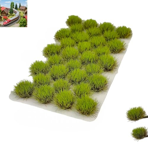 Grasbüschel,32 Stück Pflanzen Modellbau Gras Static Grass,Statische Grass,Mini Büschel Terrain Modell,Grasbüschel Deko,Für DIY Zug Landschaft Modelleisenbahn künstliches Gras Miniatur Gras Deko
