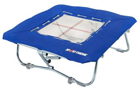 Sport-Thieme Minitramp Premium | 6 mm Sprungtuch | Stahlfedern für höheren Rebound | Individuelle Standfüße | Für Sportvereine, Parcour, Athleten