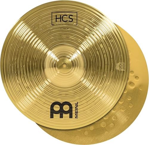 Meinl Cymbals HCS Plato Hihat de 13 pulgadas (33,02cm) Platillos de Batería – Pareja – Latón, Acabado Tradicional (HCS13H)