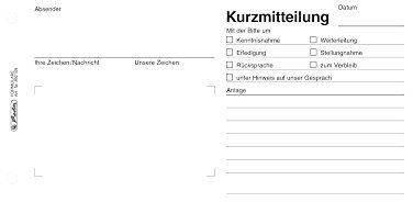 Herlitz 892109 Kurzmitteilung, 21 x 10,5, 50 Blatt, 5 Stück, Weiß