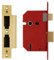 Union Locks 2201 5-Lever Mortice Sash Lock 65mm - Brass Finish (Boxed)