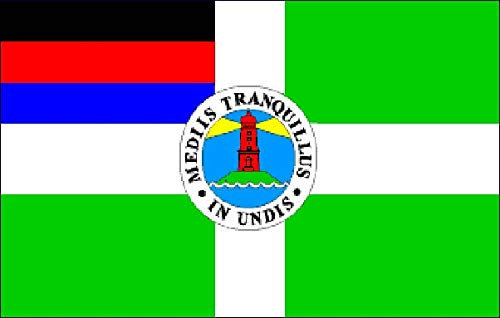 flaggenmeer® Flagge Borkum 80 g/m² ca. 90 x 150 cm