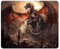1art1 Dragons Château Conquis par Un Dragon Tapis De Souris 23x19 cm