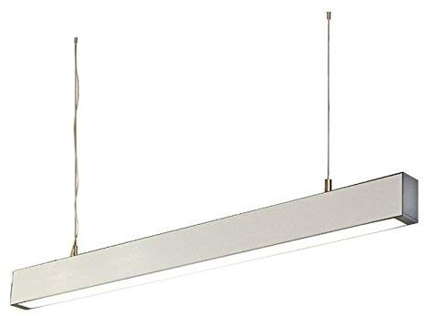 Lampenlux Pendellampe Pendelleuchte Baccio Bürolicht Silber Fassung T5 21W 90cm