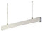 Lampenlux Pendellampe Pendelleuchte Baccio Bürolicht Silber Fassung T5 21W 90cm
