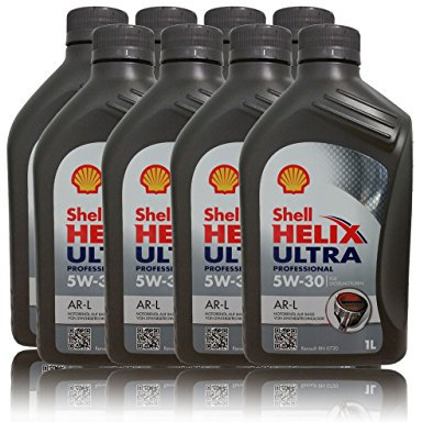 8L 8 Liter SHELL Motoröl Öl HELIX ULTRA Professional AR-L 5W30 Renault RN0720