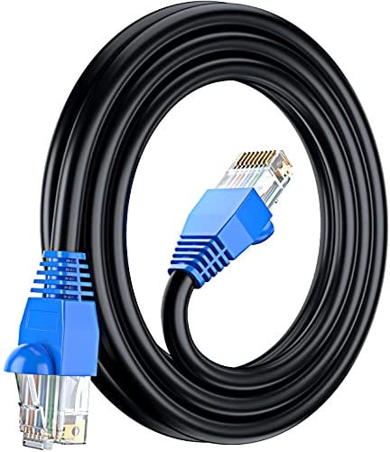 Multi-Cables CAT6 RJ45 10m, à l'extérieur utiliser imperméable - CCA - Direct Burial Ethernet Network câble - 550 Mhz - 10 meter