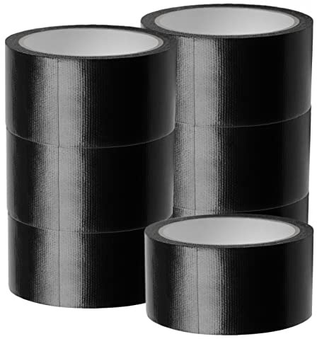 O&W Security 7x Industrie Gewebeband Panzerklebeband DuctTape Gewebeklebeband Steinband Gaffa schwarz